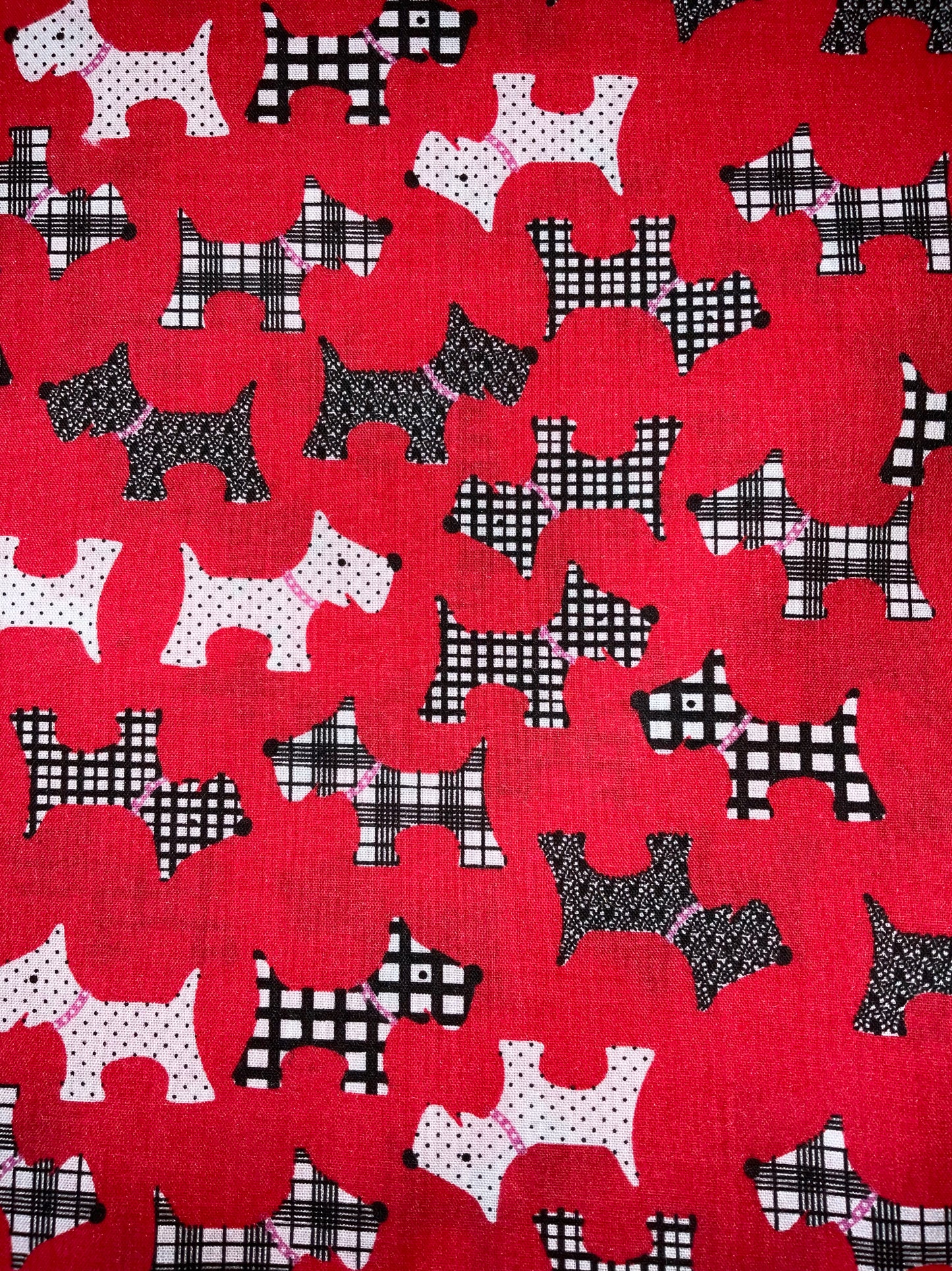 Red Scotty Dog Hair Scrunchies