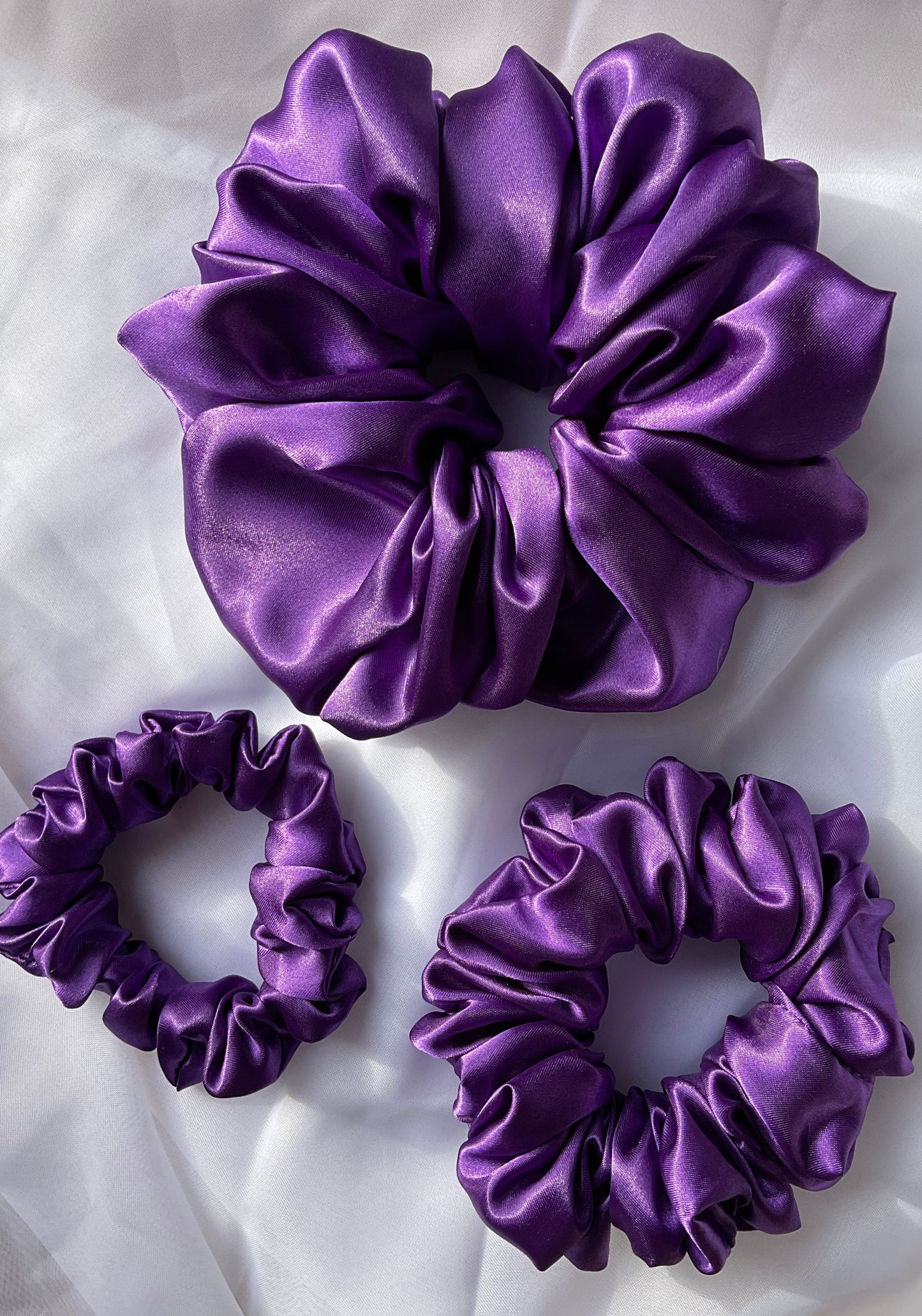 The Jodie Satin Hair Scrunchies