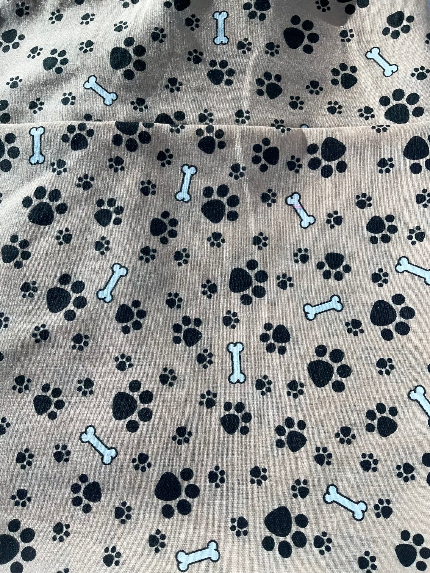 Puppy Paw Prints Hair Scrunchie Pack Of Two