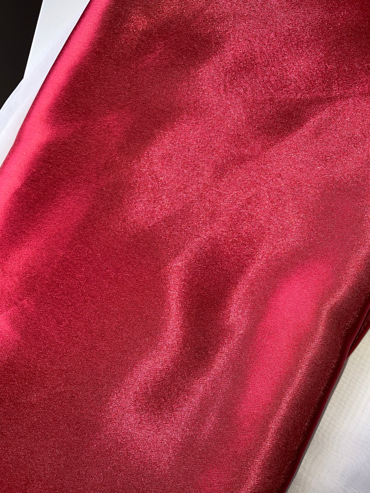 The Belle Red Satin Hair Scrunchies