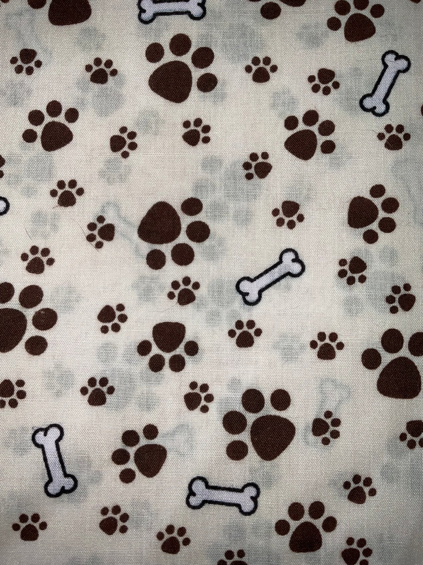 Puppy Paw Prints Hair Scrunchie Pack Of Two