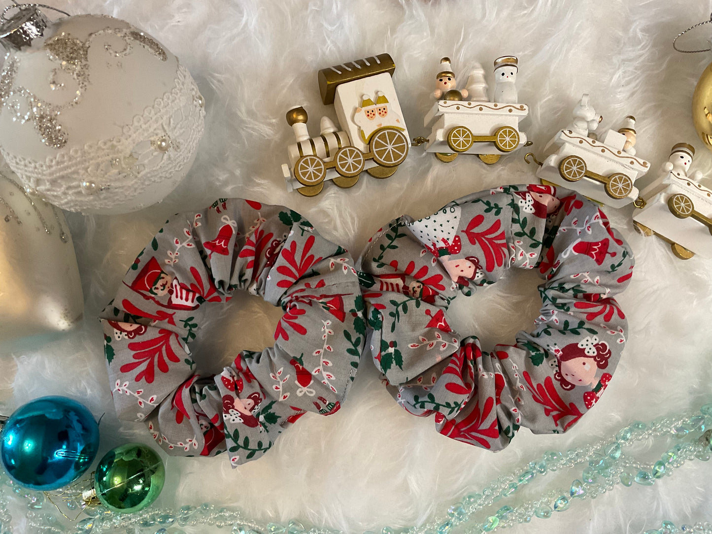 The Christmas Nutcracker Hair Scrunchies