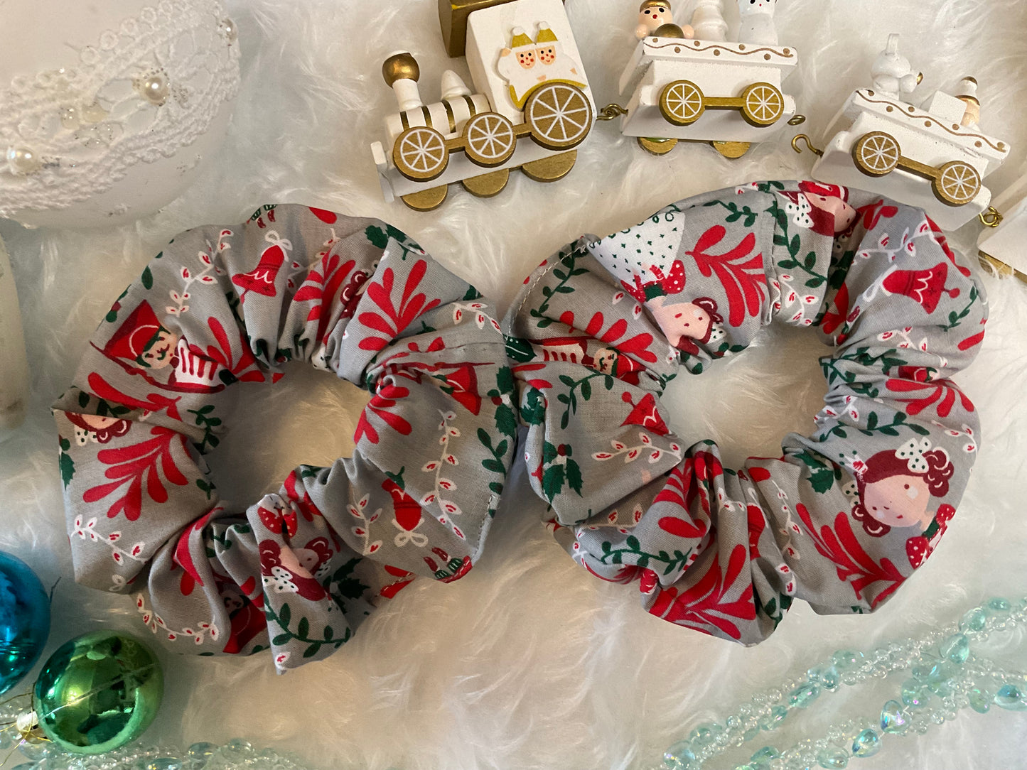 The Christmas Nutcracker Hair Scrunchies