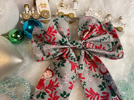 The Christmas Nutcracker Hair Bow Clip