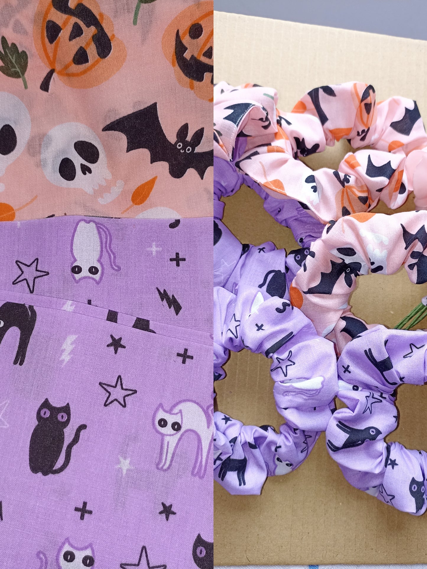 Pack of Two Halloween Hair Scrunchies