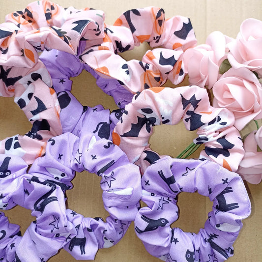 Pack of Two Halloween Hair Scrunchies