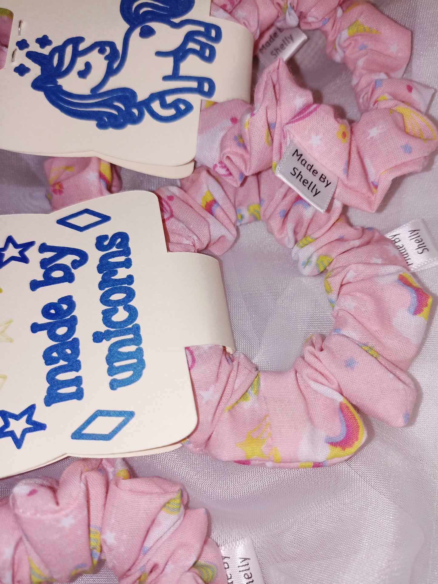 Unicorn Hair Scrunchies