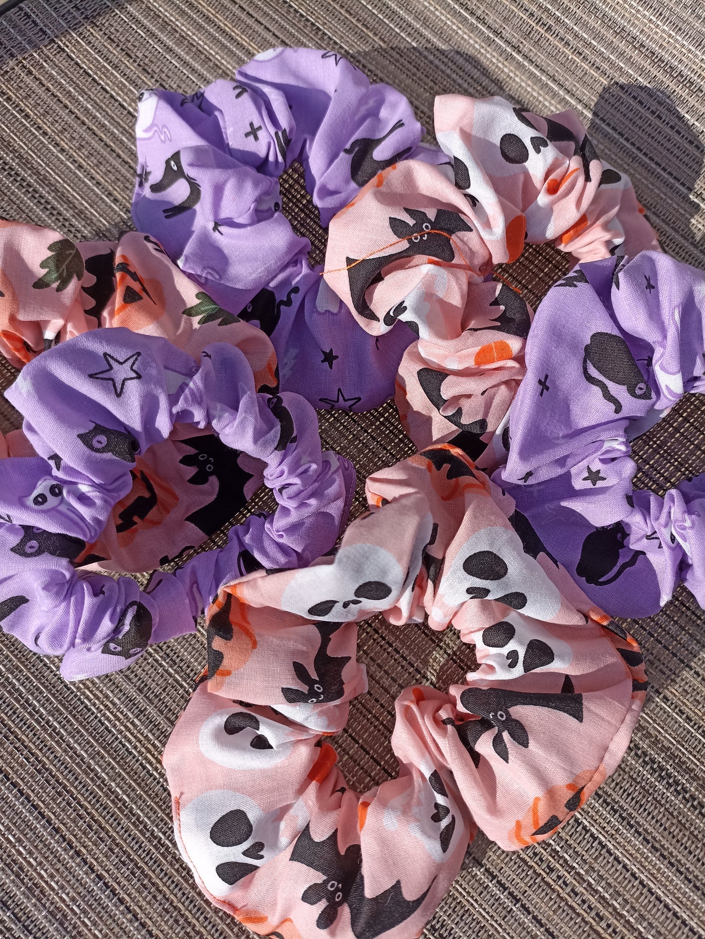 Pack of Two Halloween Hair Scrunchies