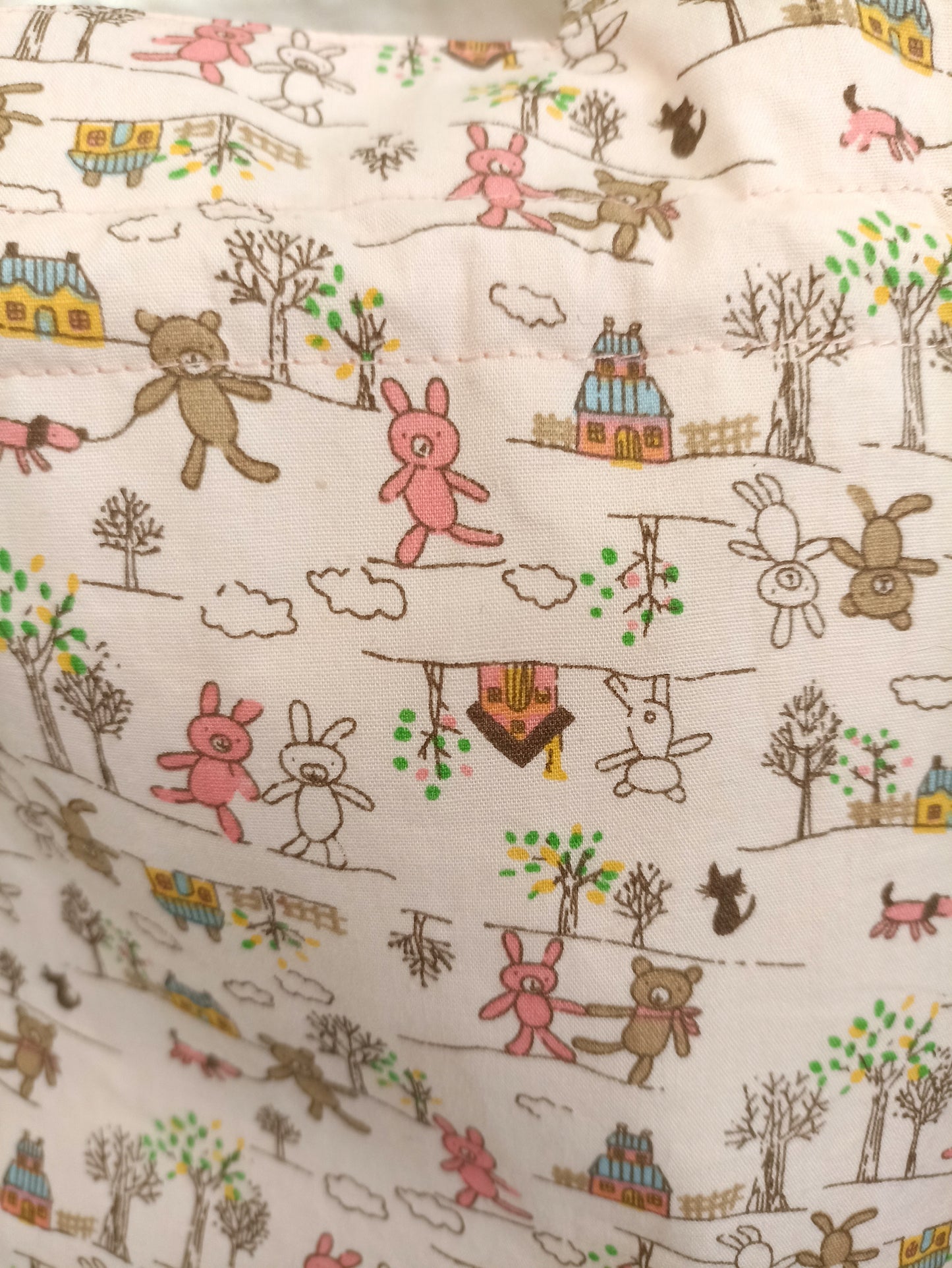 Easter Treat Drawstring Bag Unique Durable Gift For Children Sustainable Fashionable Fully Lined Inside Pocket Child Size Child Size Unique