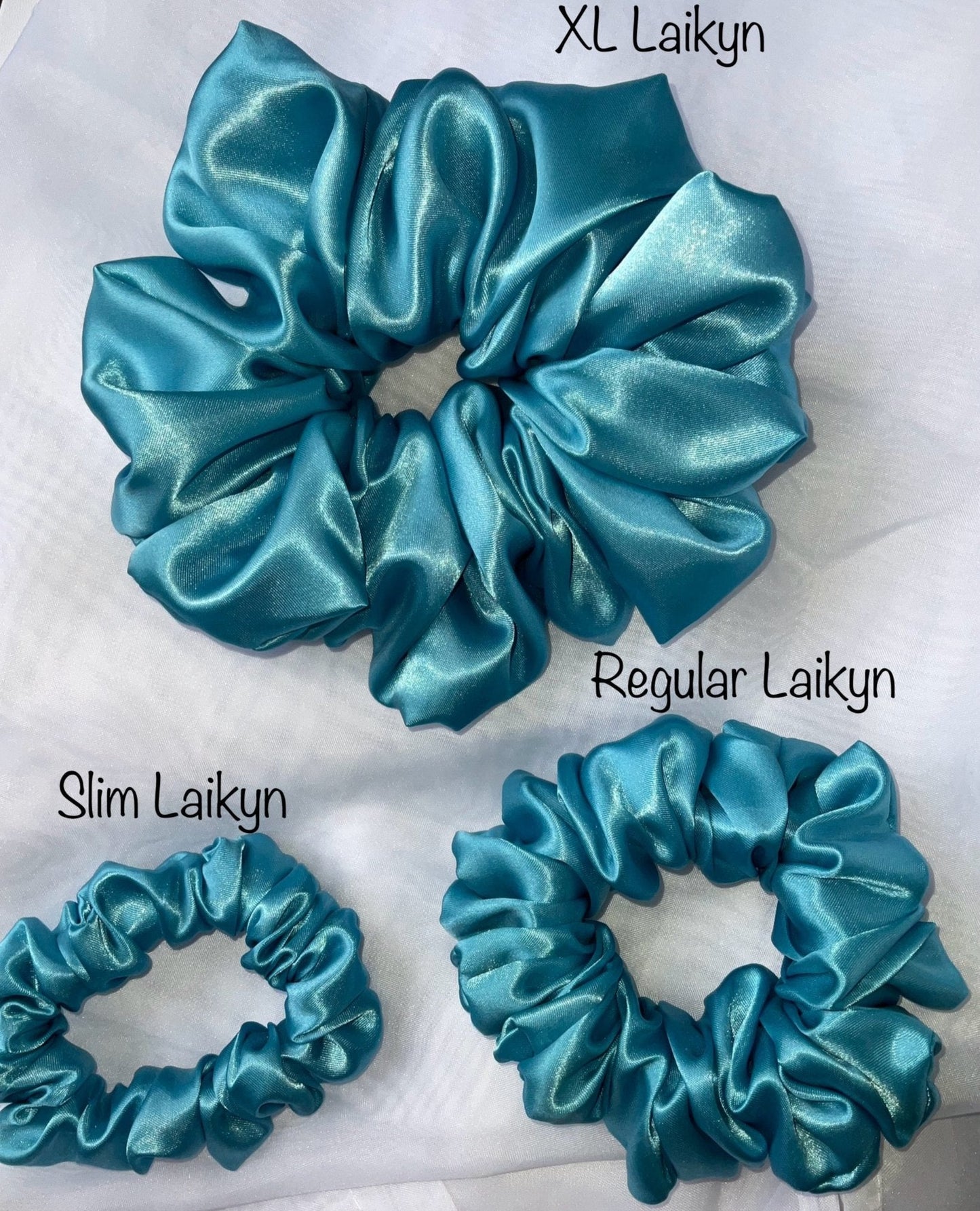 The Laikyn Satin Hair Scrunchies