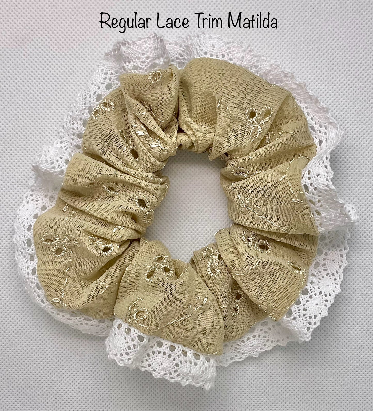 Matilda Embroidery Anglaise With Soft White Lace Trim