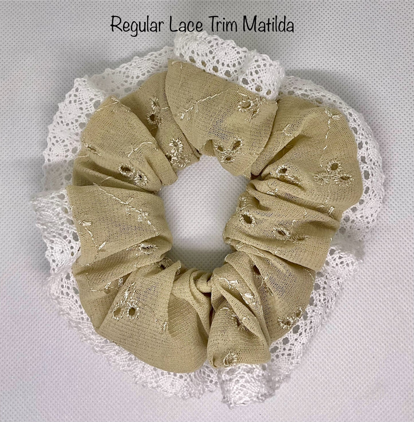 Matilda Embroidery Anglaise With Soft White Lace Trim