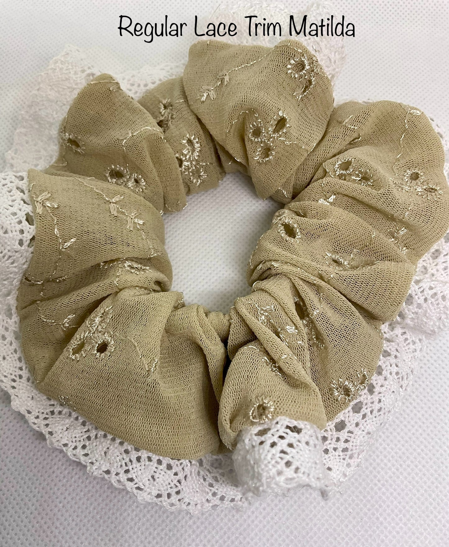Matilda Embroidery Anglaise With Soft White Lace Trim