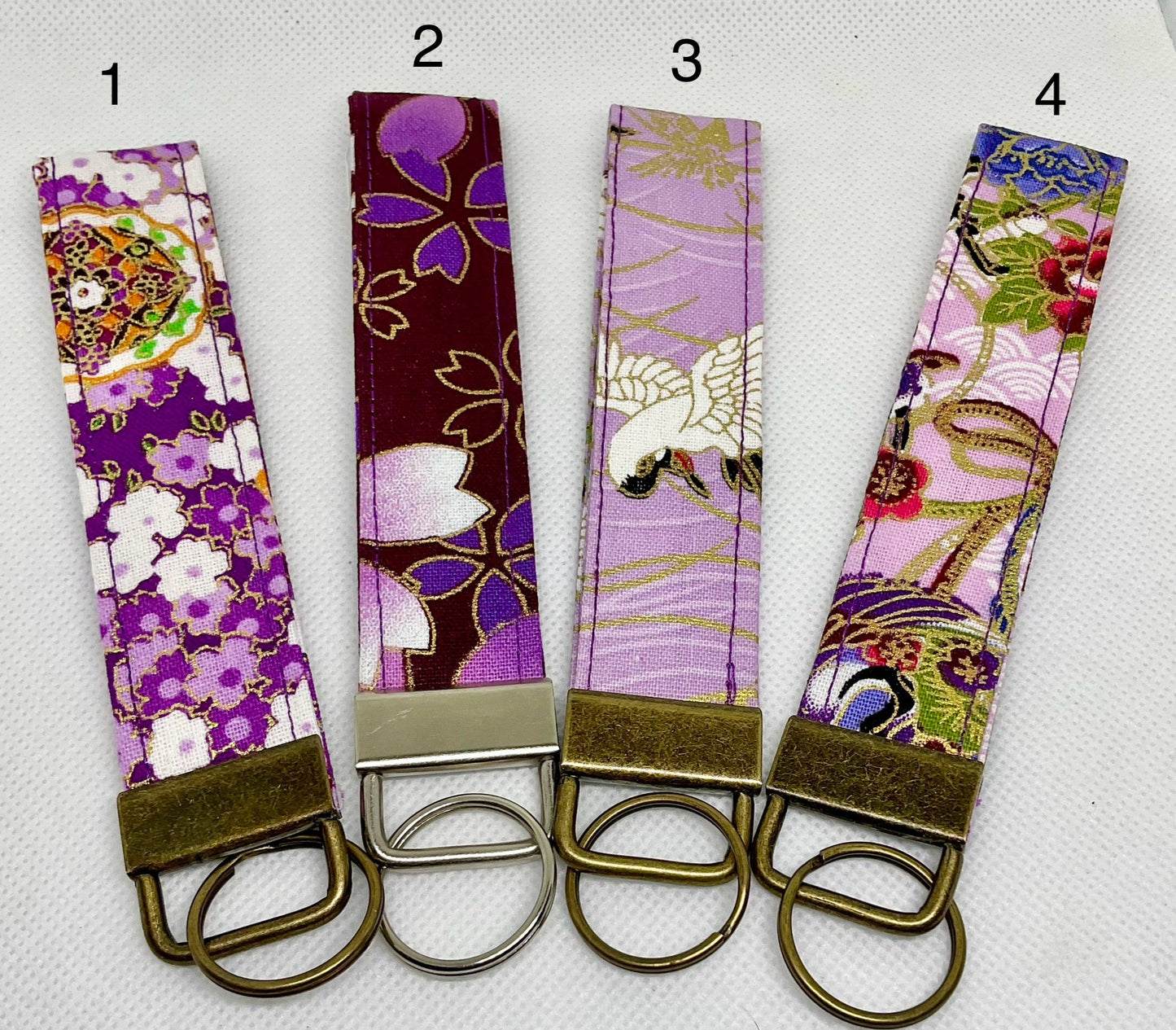 Purple Japanese Fabric Style Wristlets