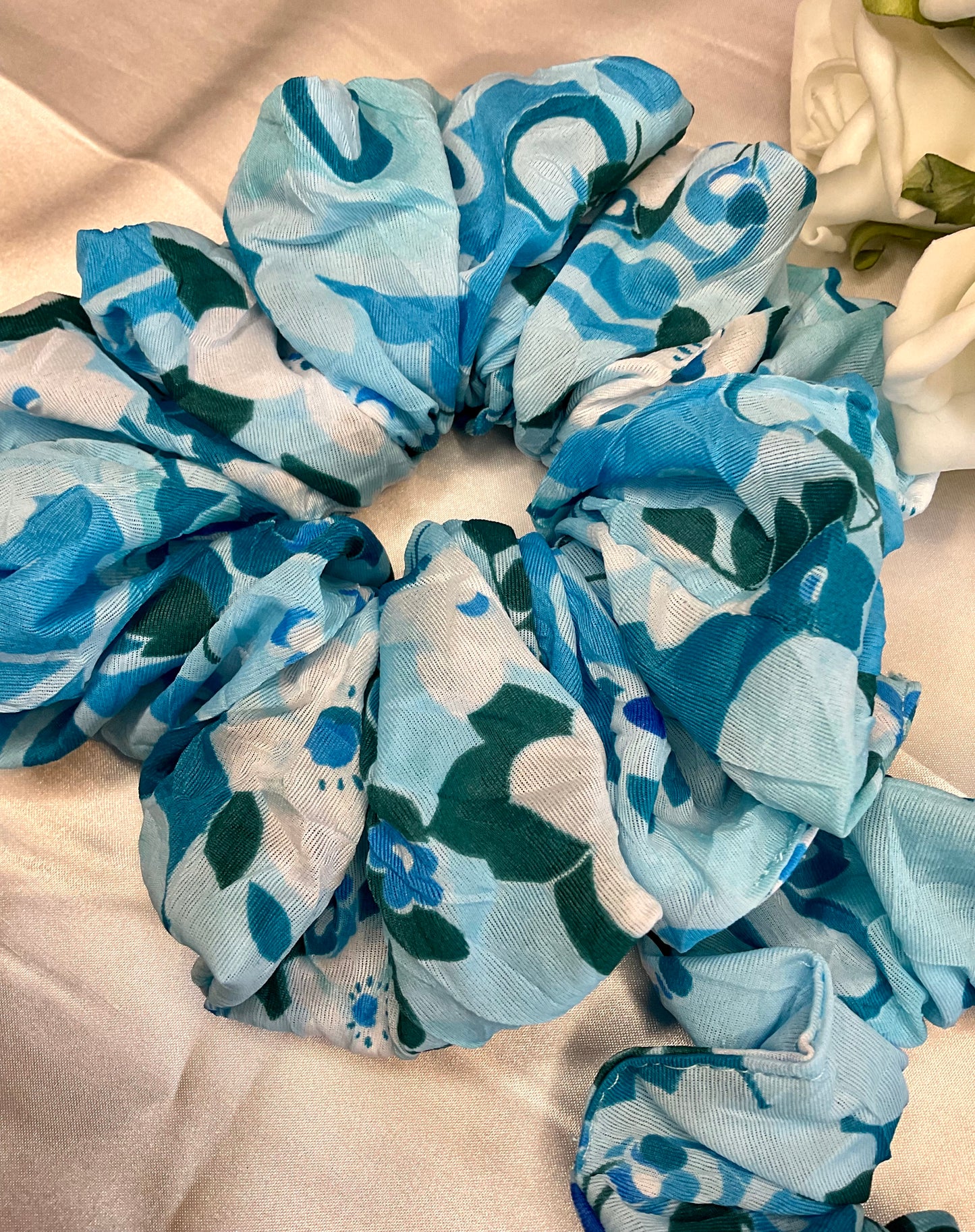 Blue Lagoon Hair Scrunchie