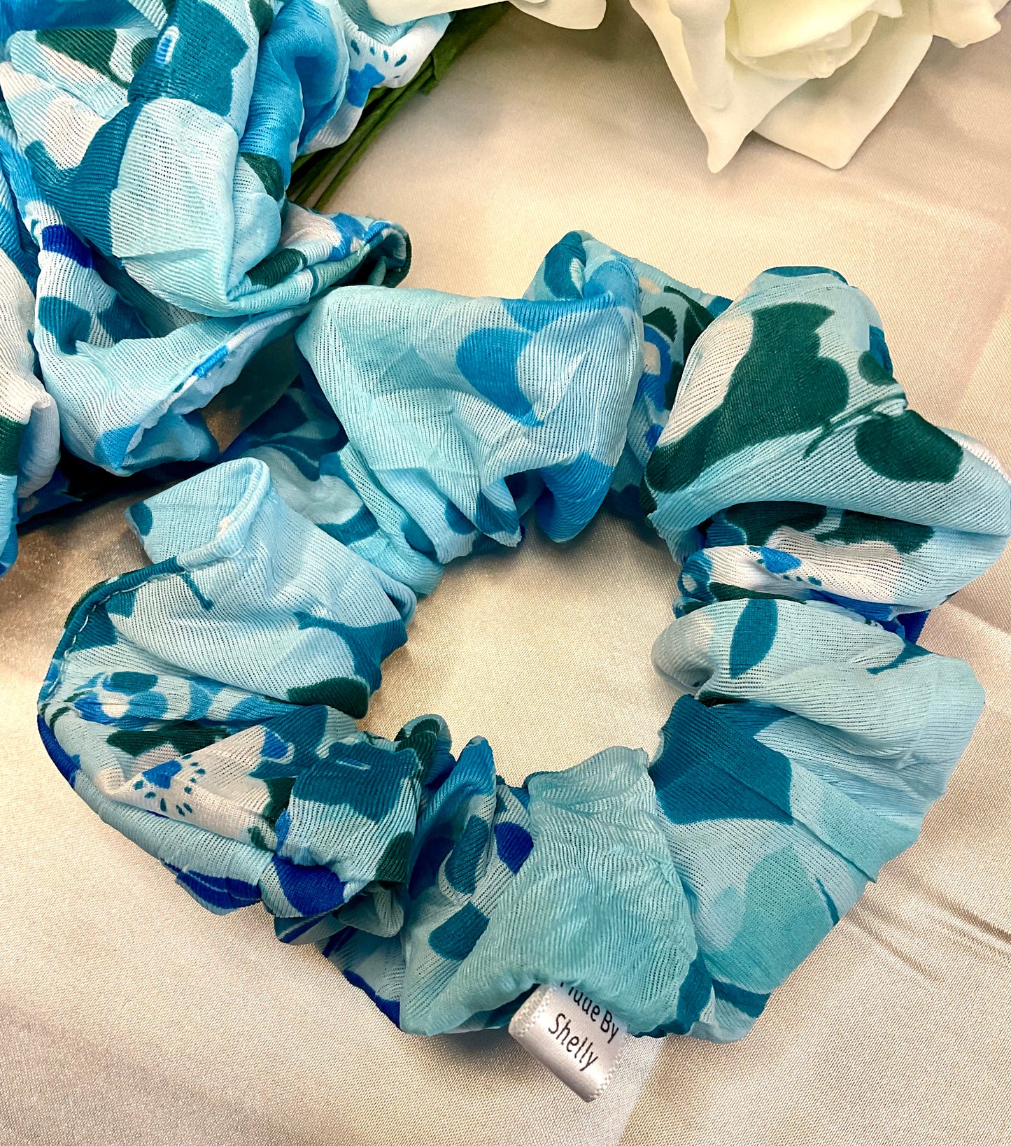 Blue Lagoon Hair Scrunchie