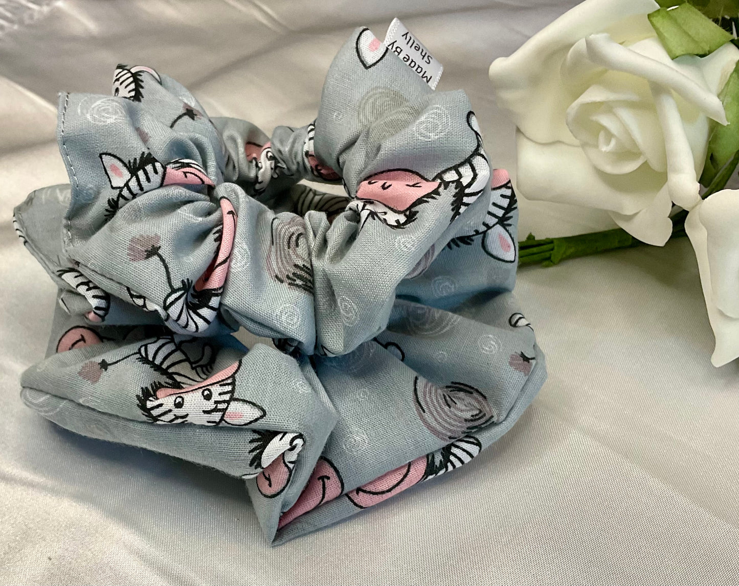 Cute Zebra Hair Scrunchie