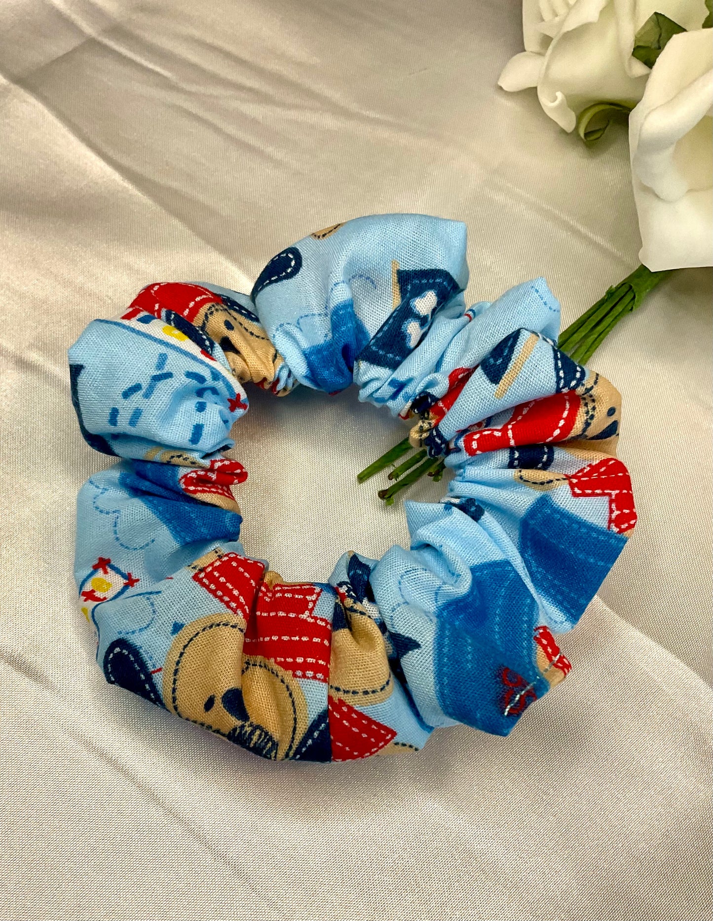 Pirate Bear Hair Scrunchie