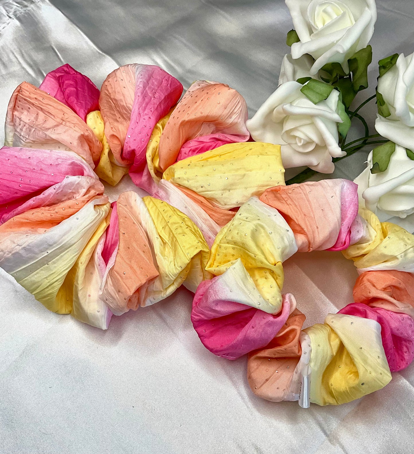 Sparkly Rainbow Hair Scrunchie