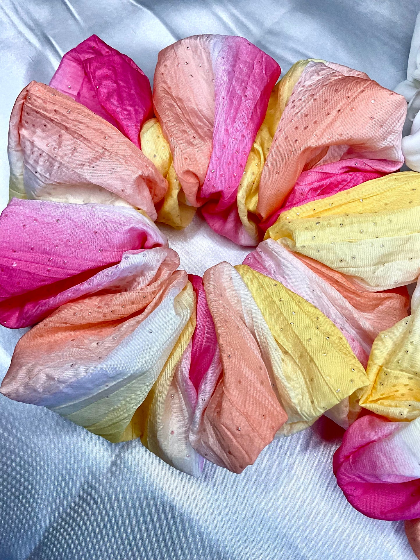 Sparkly Rainbow Hair Scrunchie