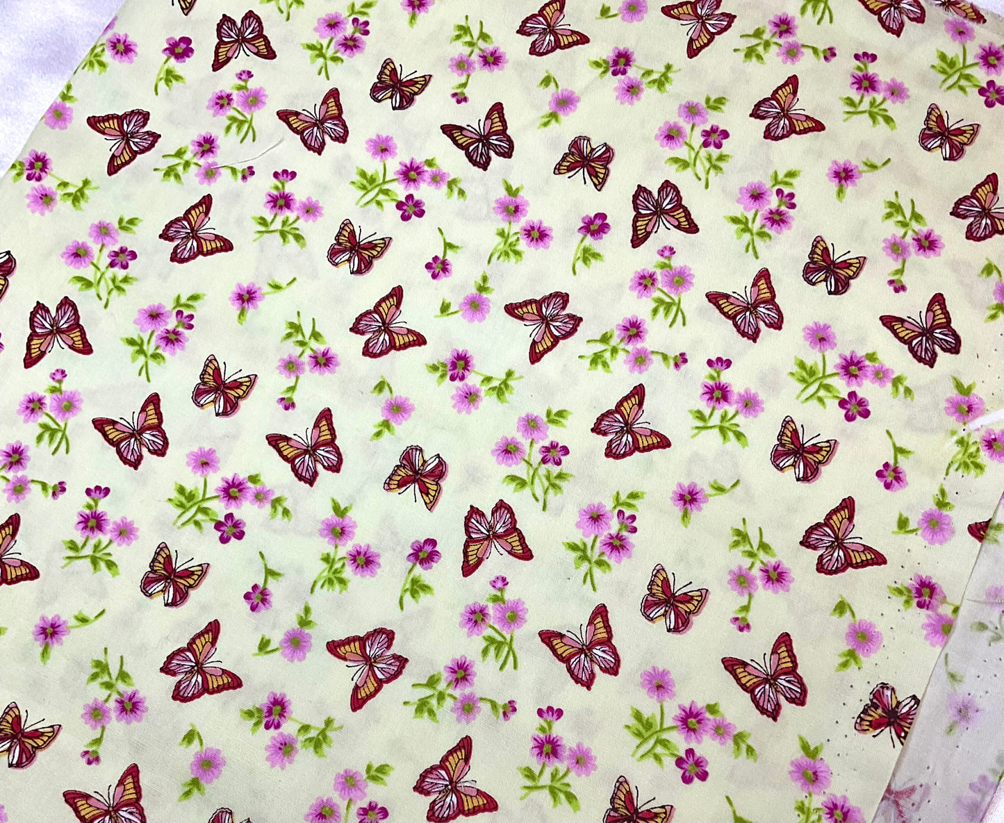 Yellow Butterfly Scrunchies