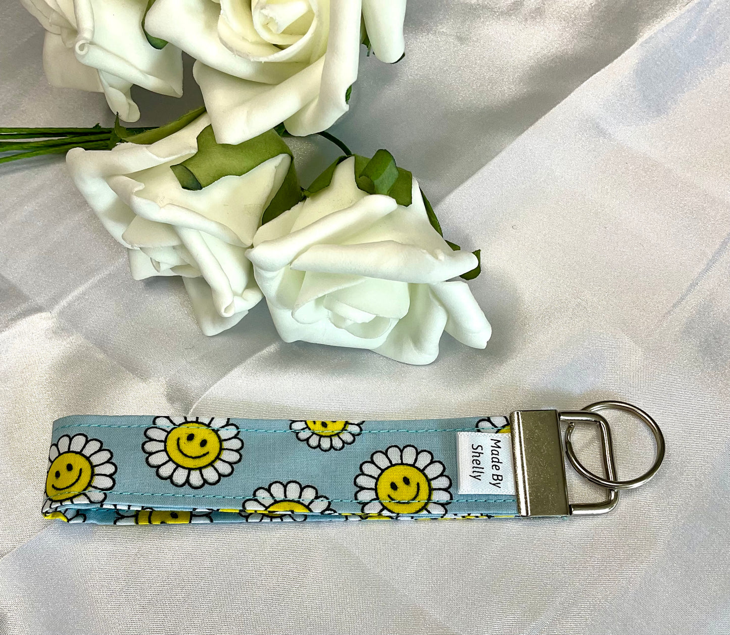 Happy Flowers Wristlet