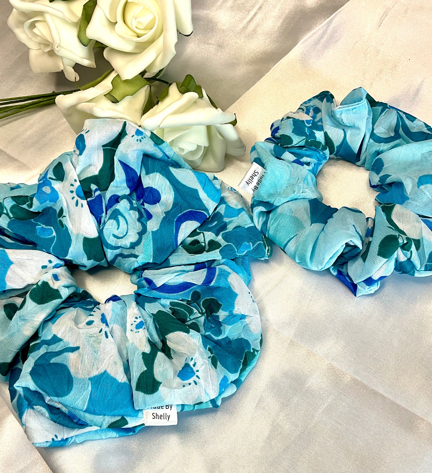 Blue Lagoon Hair Scrunchie