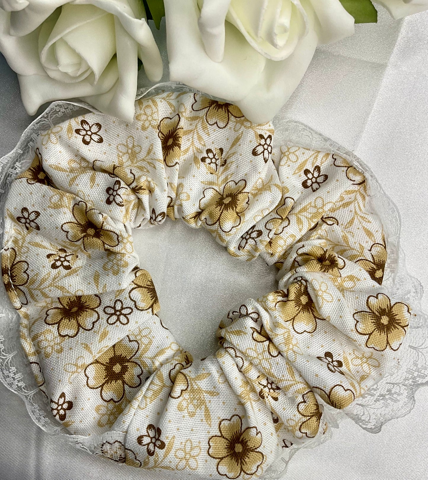 The Eloise Hair Scrunchies With White Trim