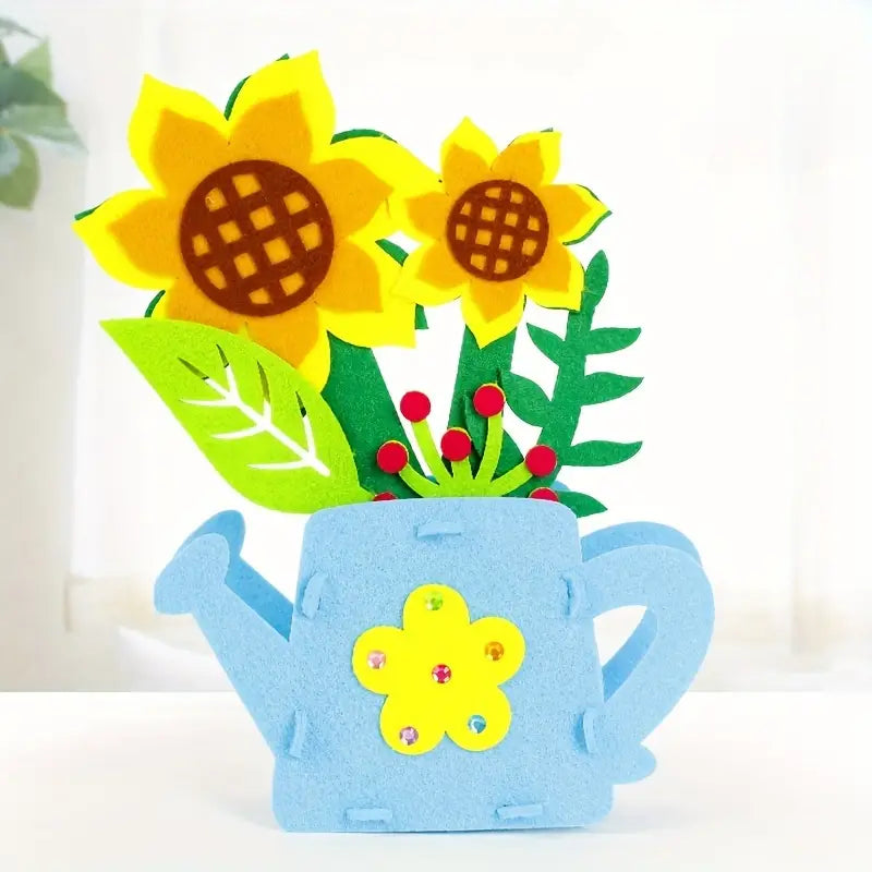 Children's Sewing Craft Kit. Cute Handbag. Make Your Own Felt Handbag for Children.